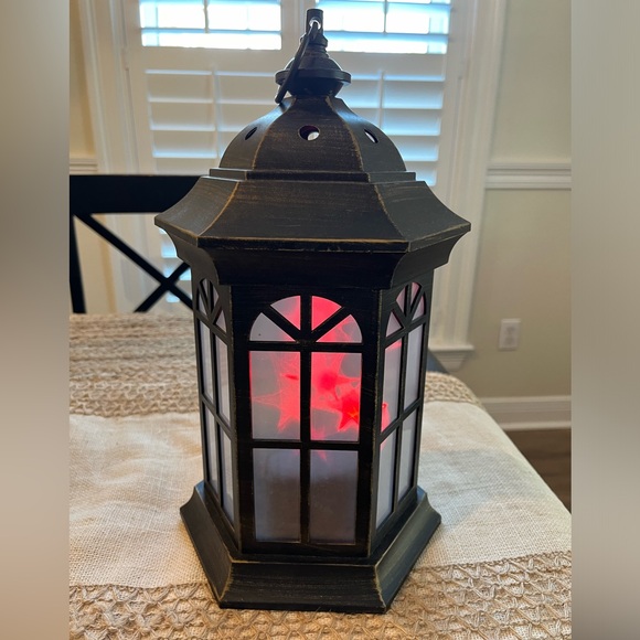 Lantern light decor color changing faux distressed iron look - Picture 5 of 16